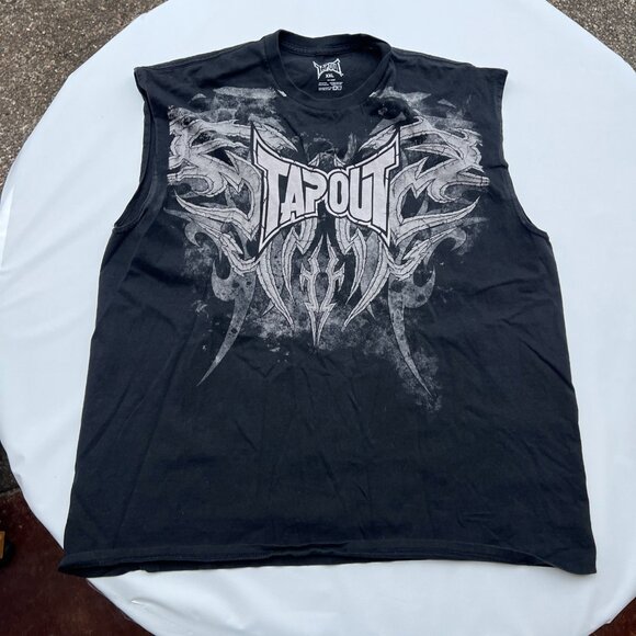 Vintage Tapout Tshirt‎ Tribal Faded 2XL Y2K Skater Jesse Pinkman Mallcore Grunge - Picture 1 of 6